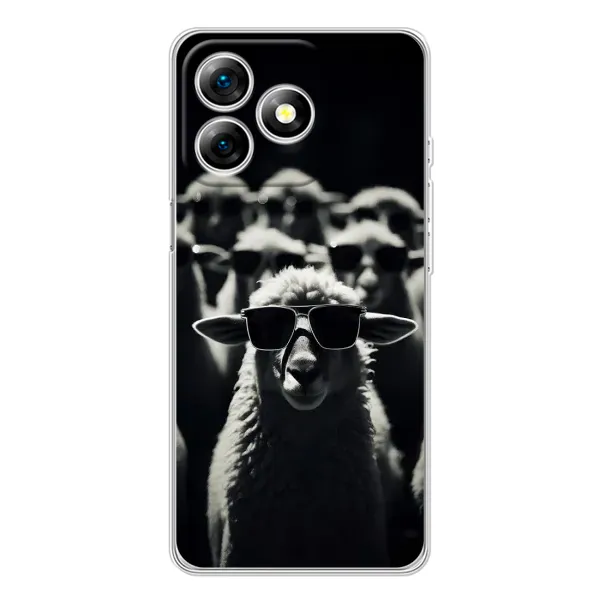 Чехол с принтом «Овечка в очках» для Ulefone Note 18 Pro