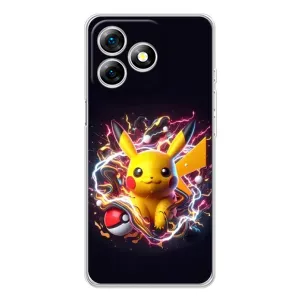 Чохол з Пікачу на Ulefone Note 18 Pro (Пікачу з м'ячем)