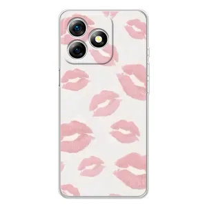 Чехол с розовым рисунком для Ulefone Note 18 Pro (Розовые губы)