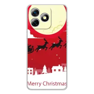 Рождественские Чехлы для Ulefone Note 18 Pro (VPrint) (Санта с оленями)