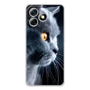 Чехлы с Котиками для Ulefone Note 18 Pro (VPrint) (Серый Кот)