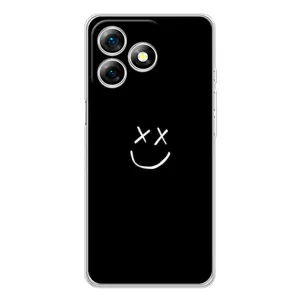 Чехол для Нот 18 Про - (AlphaPrint) с печатью (ТОП продаж) (Смайл)