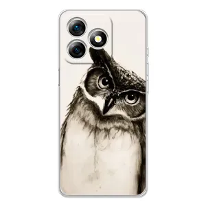 Чехол с птицами на Ulefone Note 18 Pro (VPrint) (Сова)