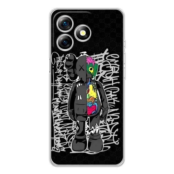 Чехол с принтом «Стиль Bearbrick» для Ulefone Note 18 Pro