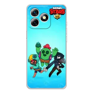 Чехлы Brawl Stars для Ulefone Note 18 Pro (AlphaPrint) (Трио героев)