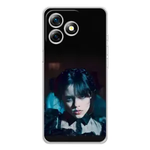 Чехлы Венсдей на Ulefone Note 18 Pro Уэнсдей (AlphaPrint) (взгляд Уэнздей)
