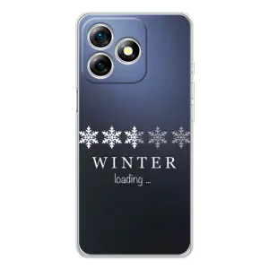 Зимние Чехлы для Нот 18 Про - прозрачный фон (Winter loading)