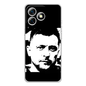 Чехол для Ulefone Note 18 Pro (AlphaPrint - с принтом Зеленского) (Зеленский АРТ)