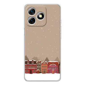 Новогодние, Праздничные Чехлы для Ulefone Note 18 Pro - 2024 год (Зимний город)