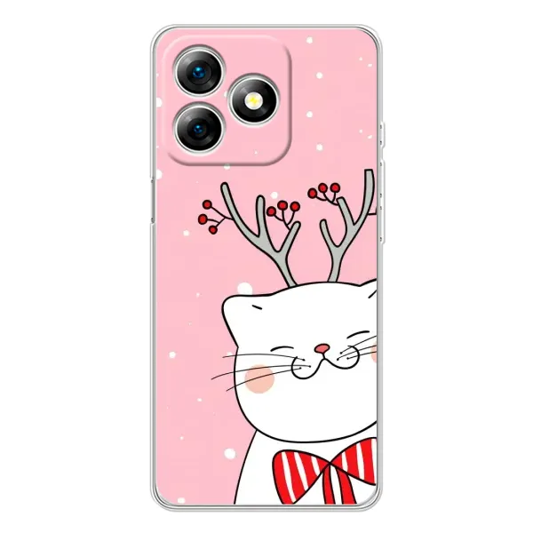 Чохол з принтом «Зимовий кіт» для Ulefone Note 18 Pro