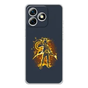 Naruto Anime Чехлы для Нот 18 Про (AlphaPrint) (золотой Наруто)