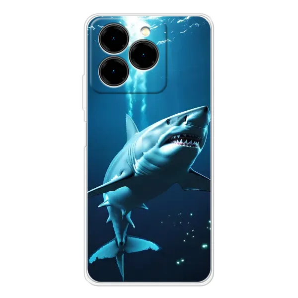 Чехол с принтом «Акула под водой» для Ulefone Note 20 Pro Чехол с принтом «Акула под водой» для Ulefone Note 20 Pro