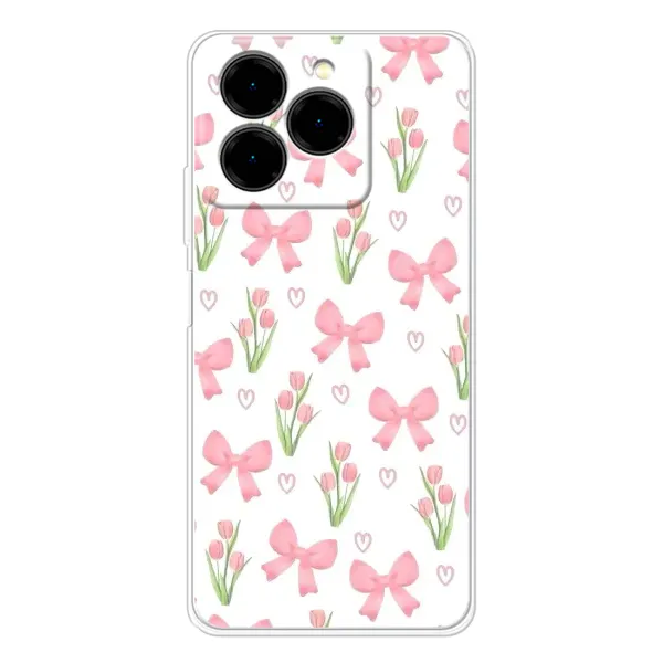 Чехол с принтом «Банты и цветы» для Ulefone Note 20 Pro Чехол с принтом «Банты и цветы» для Ulefone Note 20 Pro