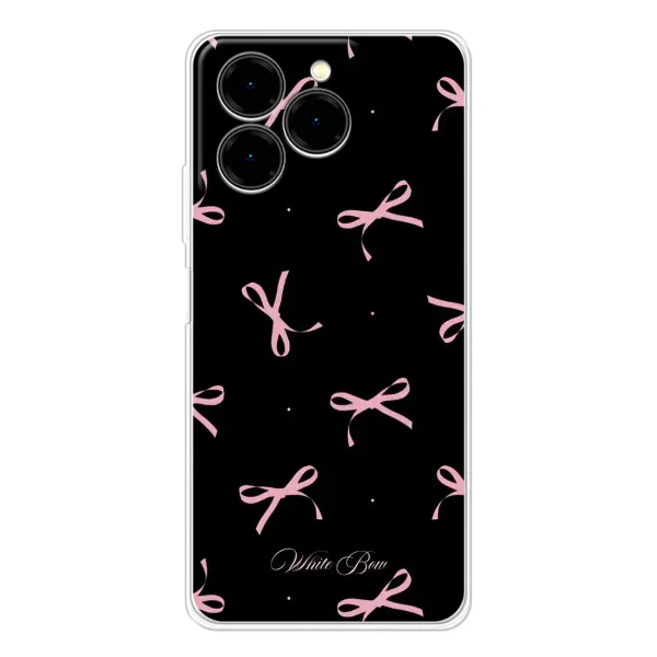 Чехол с принтом «Банты на черном» для Ulefone Note 20 Pro Чехол с принтом «Банты на черном» для Ulefone Note 20 Pro
