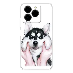 Чехлы с собаками для Ulefone Note 20 Pro (VPrint) (Довольный Хаски)