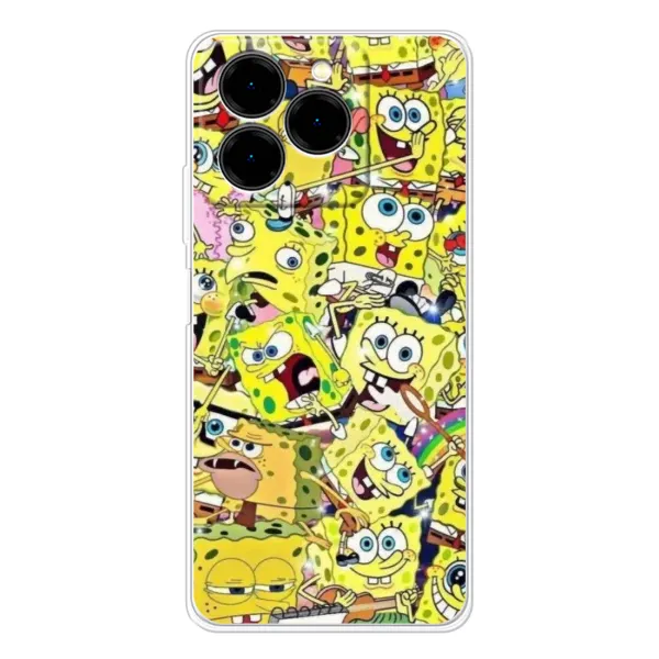 Чехол с принтом «Эмоции Спанч Боба» для Ulefone Note 20 Pro Чехол с принтом «Эмоции Спанч Боба» для Ulefone Note 20 Pro