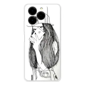 Чехол с печатью для Ulefone Note 20 Pro - (Мода) (AlphaPrint) (Фото девочки)