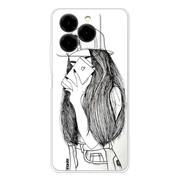Чехол с принтом «Фото девочки» для Ulefone Note 20 Pro