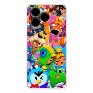 Чехол для Ulefone Note 20 Pro Бравл Старс (VPrint) (Герої Бравл Старс)