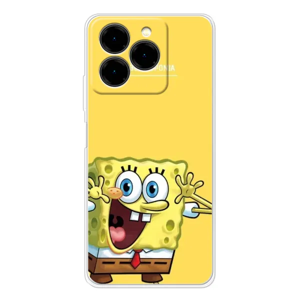 Чехол с принтом «Губка Боб» для Ulefone Note 20 Pro Чехол с принтом «Губка Боб» для Ulefone Note 20 Pro