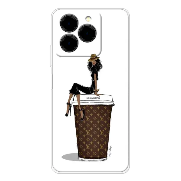 Чехол с принтом «кофе LOUIS VUITTON» для Ulefone Note 20 Pro Чехол с принтом «кофе LOUIS VUITTON» для Ulefone Note 20 Pro