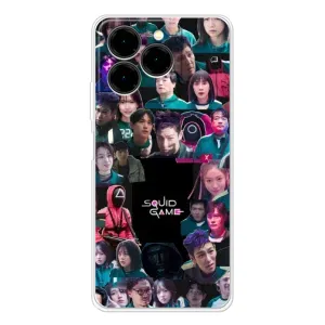 Чехол Гра в кальмара для Ulefone Note 20 Pro (Коллаж Игра кальмара)