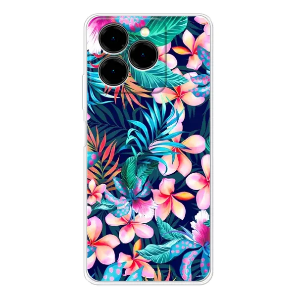 Чехол с принтом «Красочные цветы» для Ulefone Note 20 Pro
