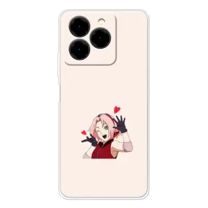 Чехлы Персонажи Аниме Наруто для Ulefone Note 20 Pro (AlphaPrint) (Лайк Сакура)
