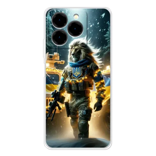 Чехол с принтом «ЛЕВ ЗСУ» для Ulefone Note 20 Pro
