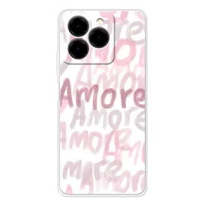 Чехол с розовым рисунком для Ulefone Note 20 Pro (Аморе любовь)