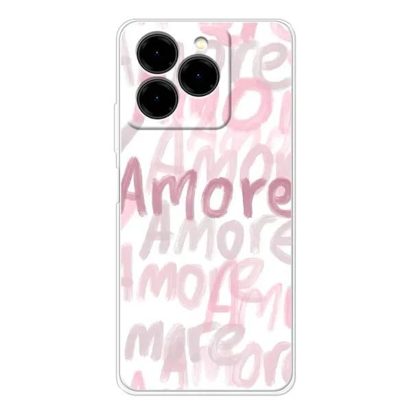 Чехол с принтом «Аморе любовь» для Ulefone Note 20 Pro Чехол с принтом «Аморе любовь» для Ulefone Note 20 Pro