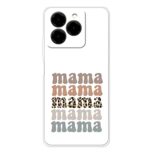 Чехол с принтом «Текстовый коллаж мама» для Ulefone Note 20 Pro