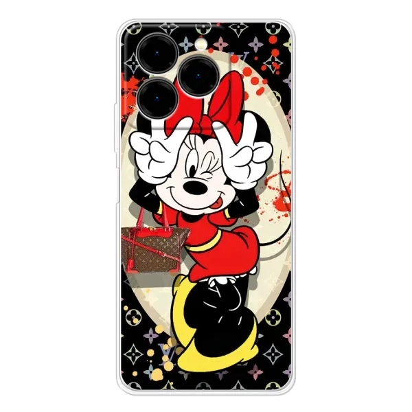 Чехол с принтом «Минни peace» для Ulefone Note 20 Pro