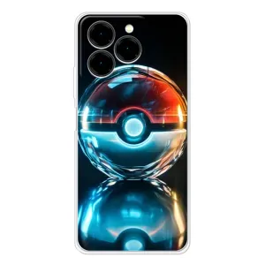 Чехол с Пикачу на Ulefone Note 20 Pro (Мяч Пикачу)