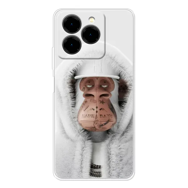 Чехол с принтом «обезьяна NFT в тату» для Ulefone Note 20 Pro Чехол с принтом «обезьяна NFT в тату» для Ulefone Note 20 Pro