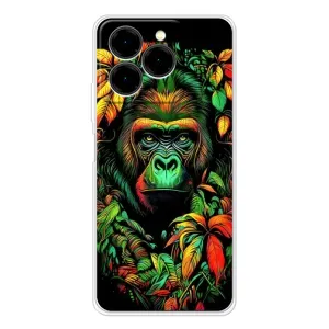 Чехол с Обезьянами Ulefone Note 20 Pro - (AlphaPrint) (Обезьяна в тропиках)