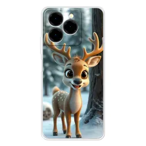 Чехол с принтом «Олененок в лесу» для Ulefone Note 20 Pro