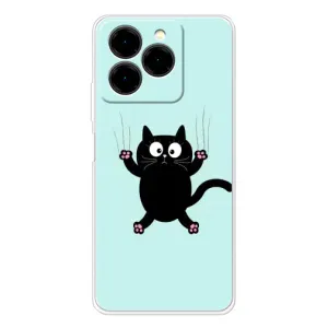 Чехол с принтом для Ulefone Note 20 Pro (AlphaPrint) Модные коты (Падающий кот)