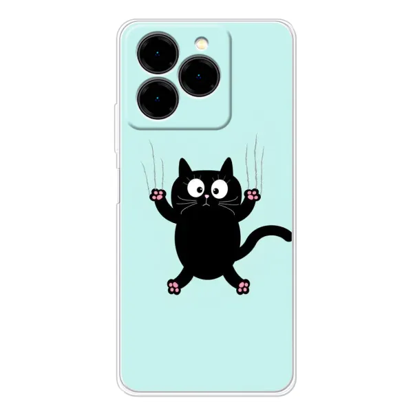 Чохол з принтом «Падаючий кіт» для Ulefone Note 20 Pro