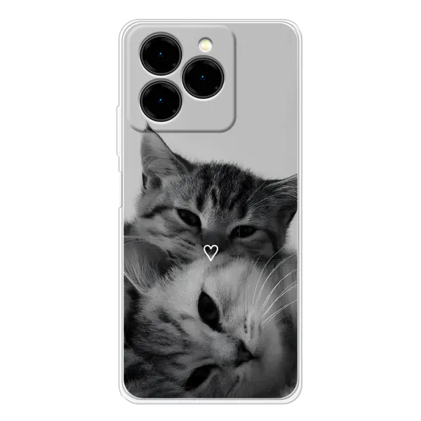 Чохол з принтом «Пара котів» для Ulefone Note 20 Pro