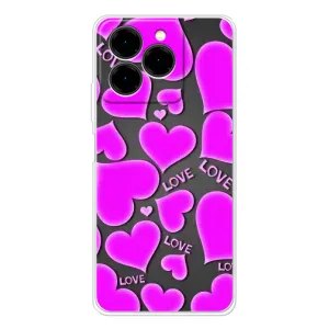 Чехлы для любимой на Нот 20 Про (VPrint) (Pink hearts)