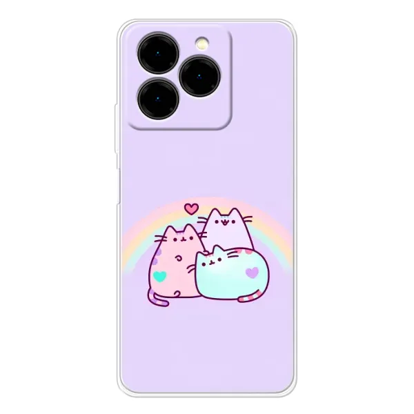 Чехол с принтом «Радужные котики» для Ulefone Note 20 Pro Чехол с принтом «Радужные котики» для Ulefone Note 20 Pro