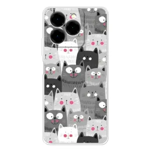 Чехлы с Котиками для Ulefone Note 20 Pro (VPrint) (Рисованные котики)