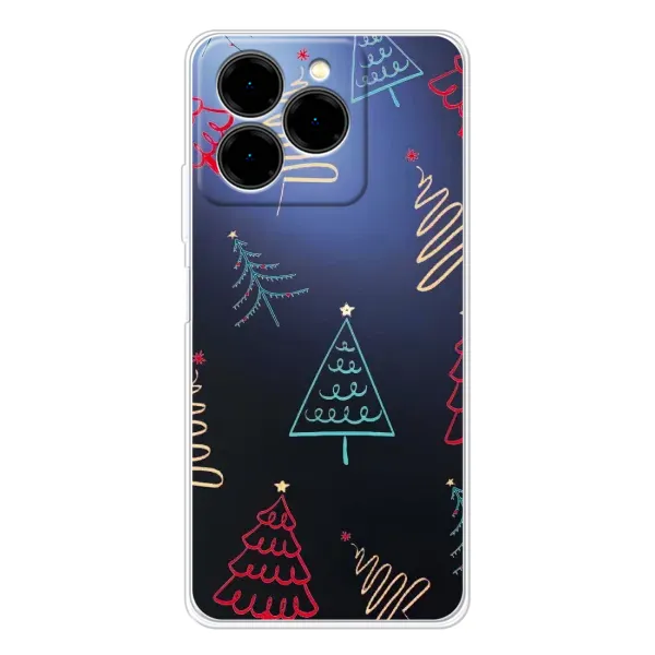 Чехол с принтом «Рождественские елки» для Ulefone Note 20 Pro