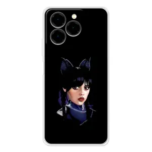 Чехлы Венсдей на Ulefone Note 20 Pro Уэнсдей (AlphaPrint) (серьезная Уэнздей)