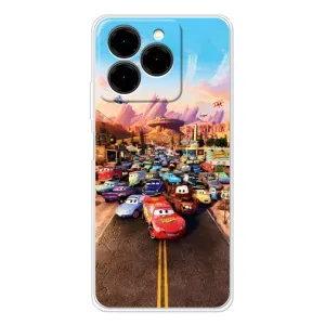 Чехол с принтом «Тачки на трассе» для Ulefone Note 20 Pro