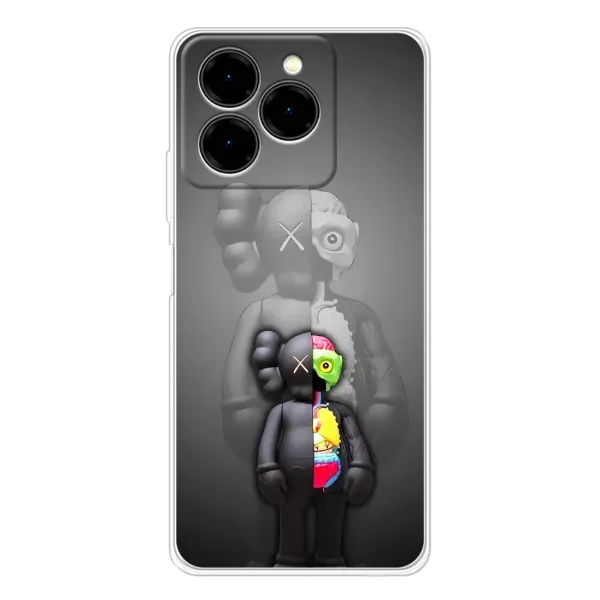 Чохол з принтом «Тіло Bearbrick» для Ulefone Note 20 Pro
