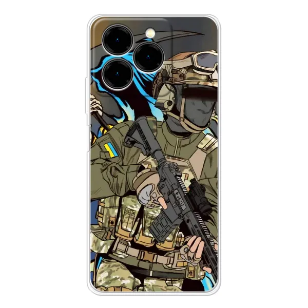 Чехол с принтом «Воин ВСУ» для Ulefone Note 20 Pro Чехол с принтом «Воин ВСУ» для Ulefone Note 20 Pro
