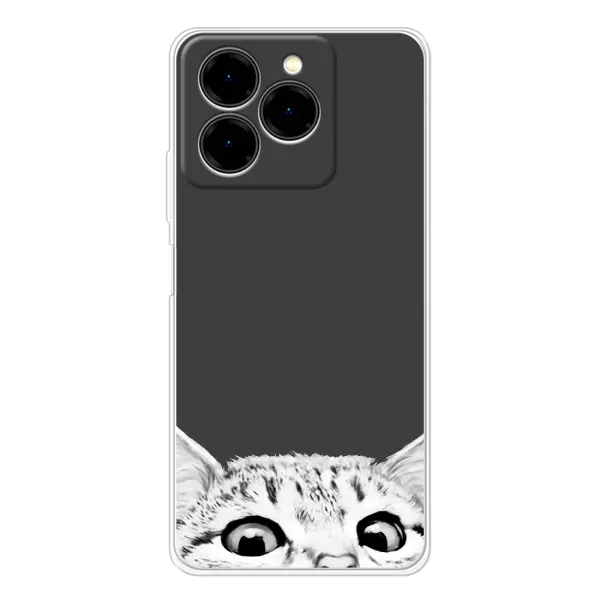 Чехол с принтом «Выглядывает кот» для Ulefone Note 20 Pro Чехол с принтом «Выглядывает кот» для Ulefone Note 20 Pro