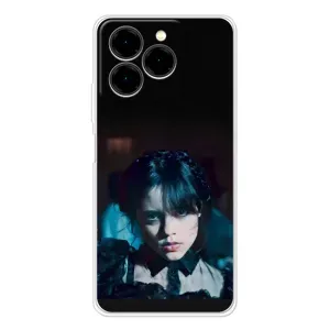 Чехлы Венсдей на Ulefone Note 20 Pro Уэнсдей (AlphaPrint) (взгляд Уэнздей)